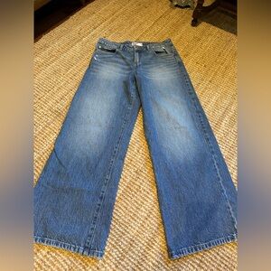 ⚜️ GARAGE LOW RISE WIDE LEG BLUE JEAN IN SIZE 9 ⚜️